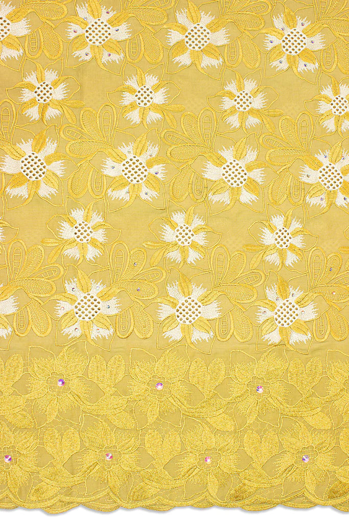 Celebrant Swiss Voile Lace - SWC037 - Gold & Cream