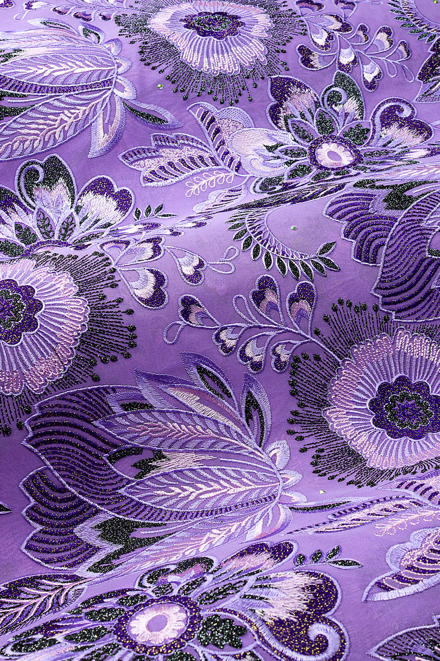 FSL780 - Stunning Fine Swiss Lace - Lilac & Lavender