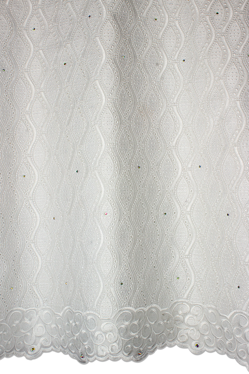 Celebrant Swiss Voile Lace - SWC0107 - White
