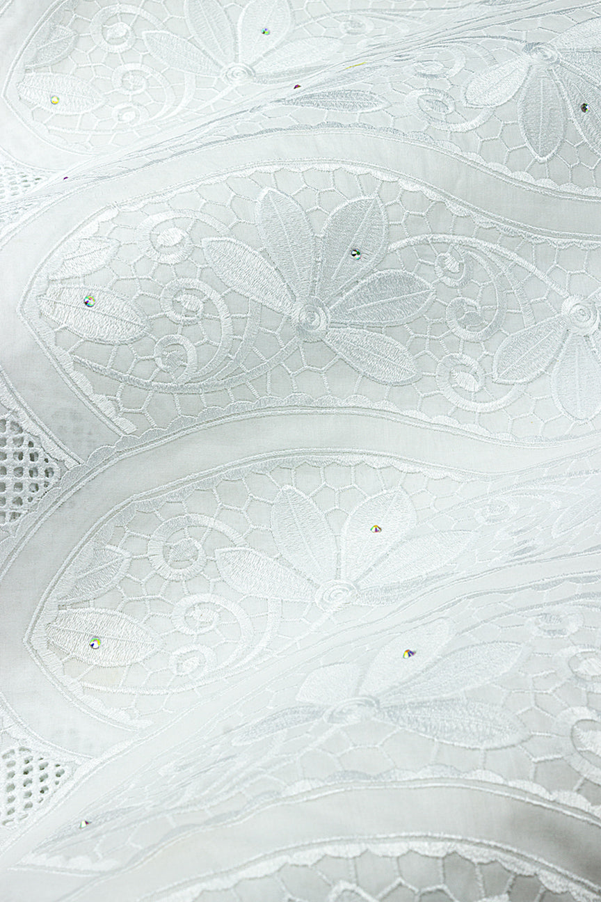 Celebrant Swiss Voile Lace - SWC084 - White