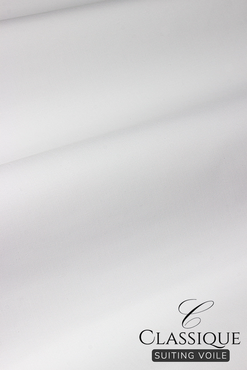 Classique Suiting Voile - CSV042 - White