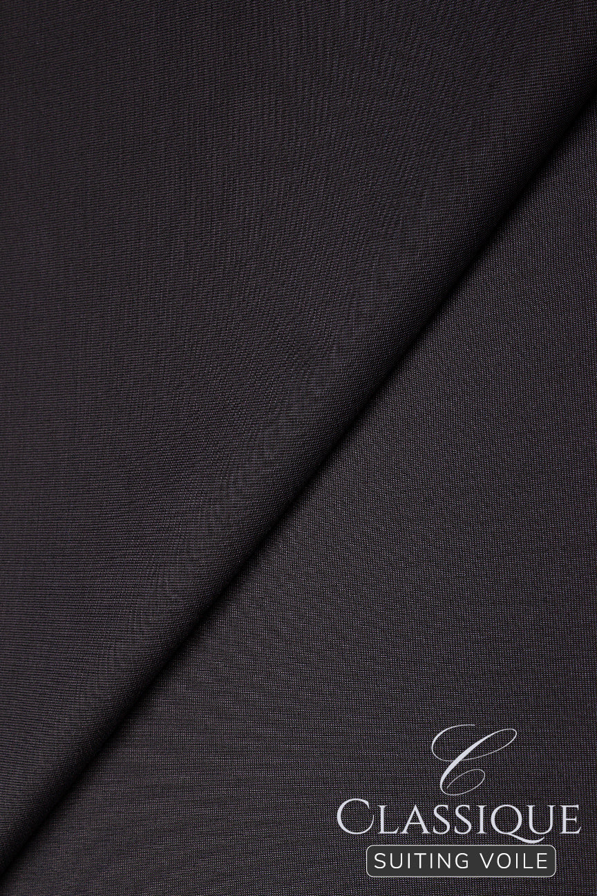 Classique Suiting Voile - CSV043 - Charcoal Black