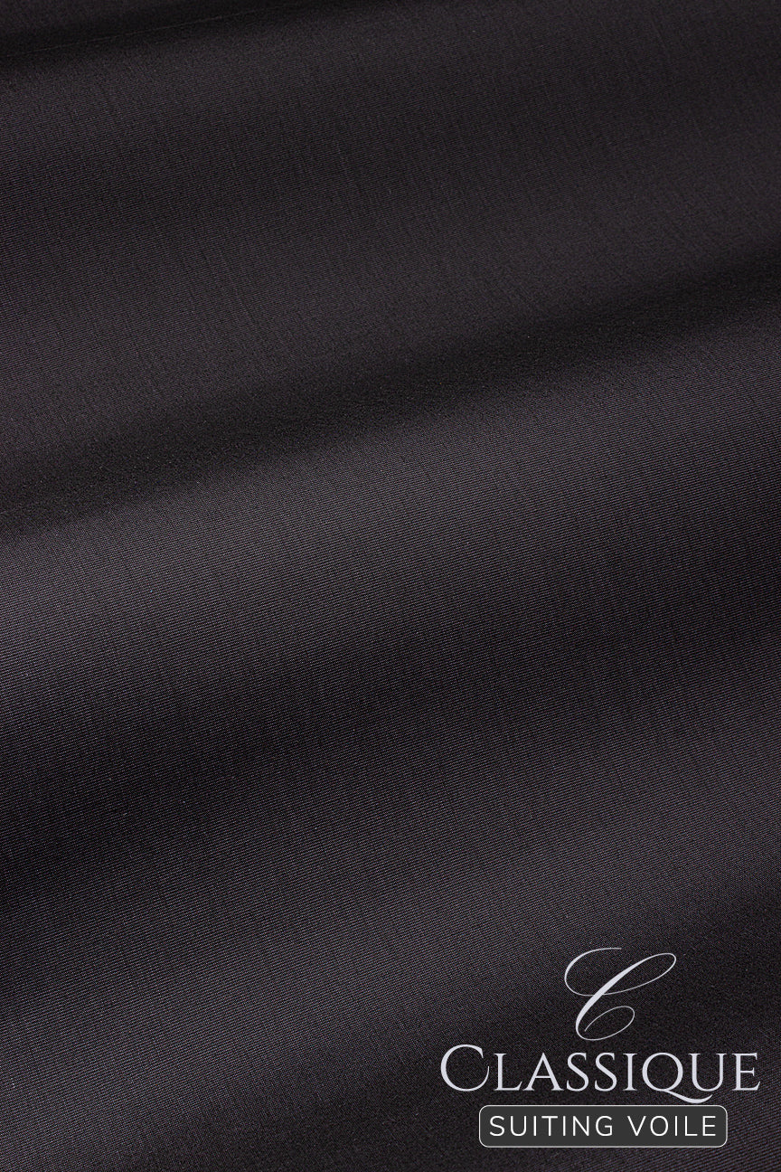 Classique Suiting Voile - CSV043 - Charcoal Black