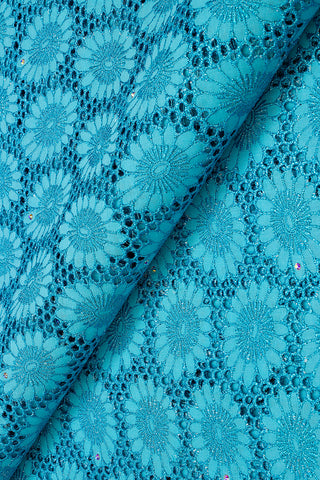 FSL613 - Stunning Fine Lace - Turquoise
