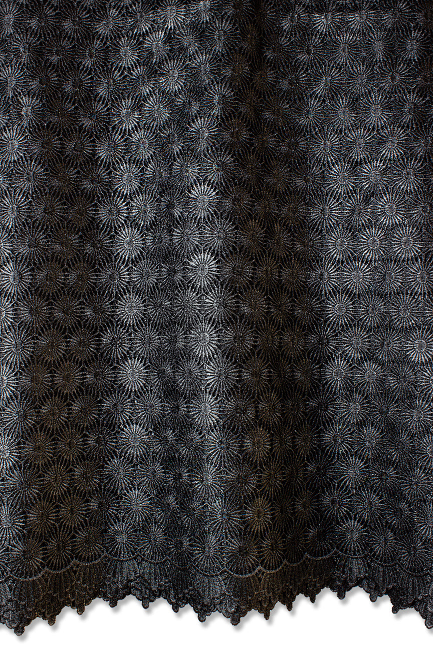 Guipure Lace - GPL045 - Black