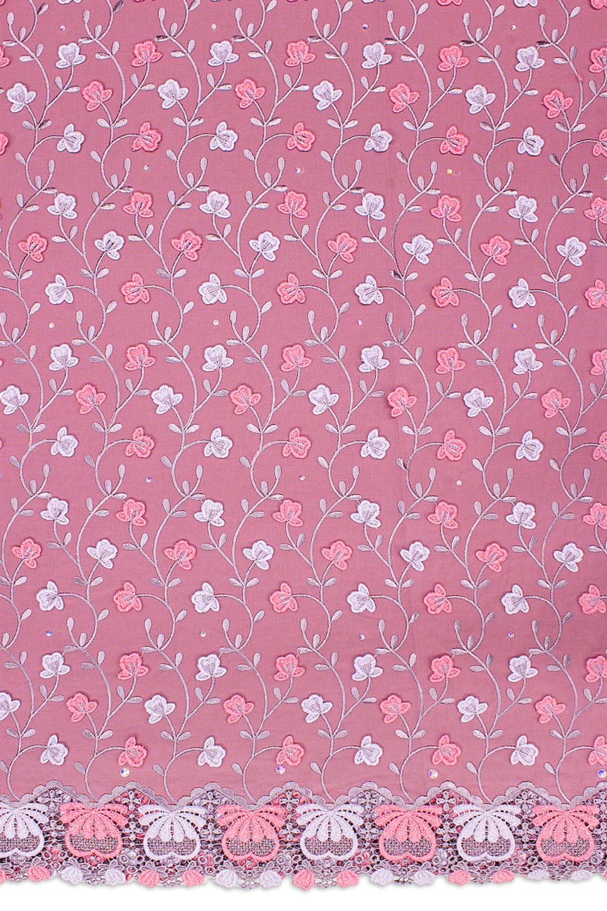 High Quality Lace - HQL1012 - Pink & Lavender