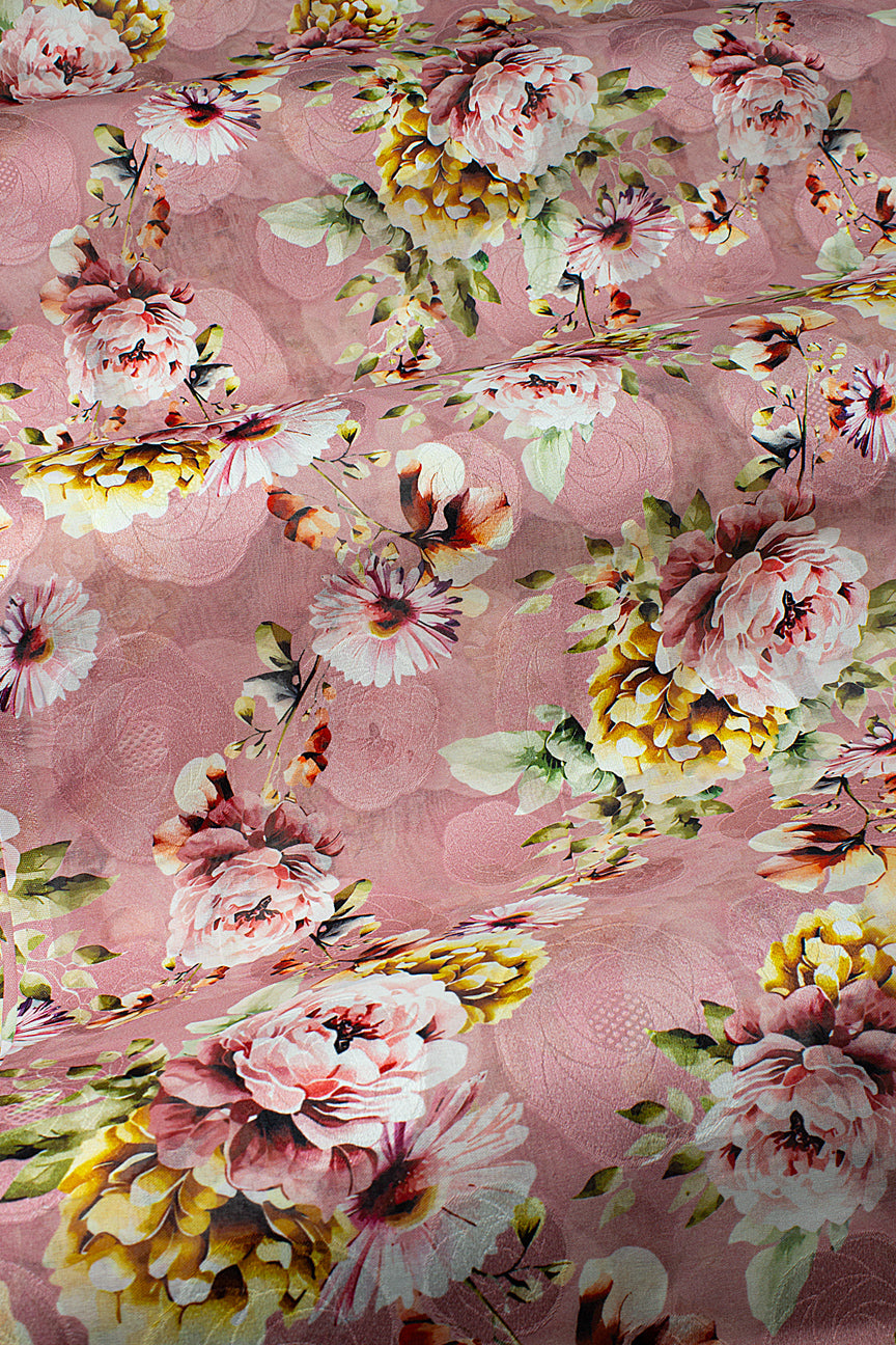 Jacquard Voile - JCV0010 - Pink & Mint
