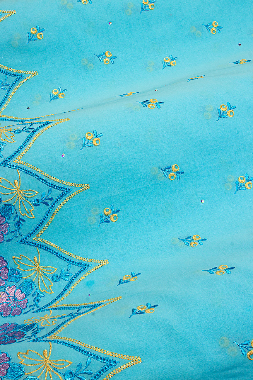 High Quality Lace - HQL1024 | Lafaya Lace in Baby Blue