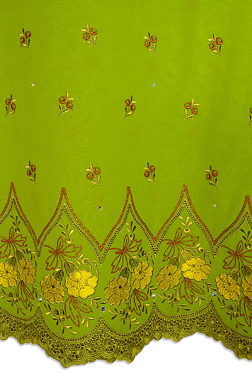 High Quality Lace - HQL1027 | Lafaya Lace in Lime Green