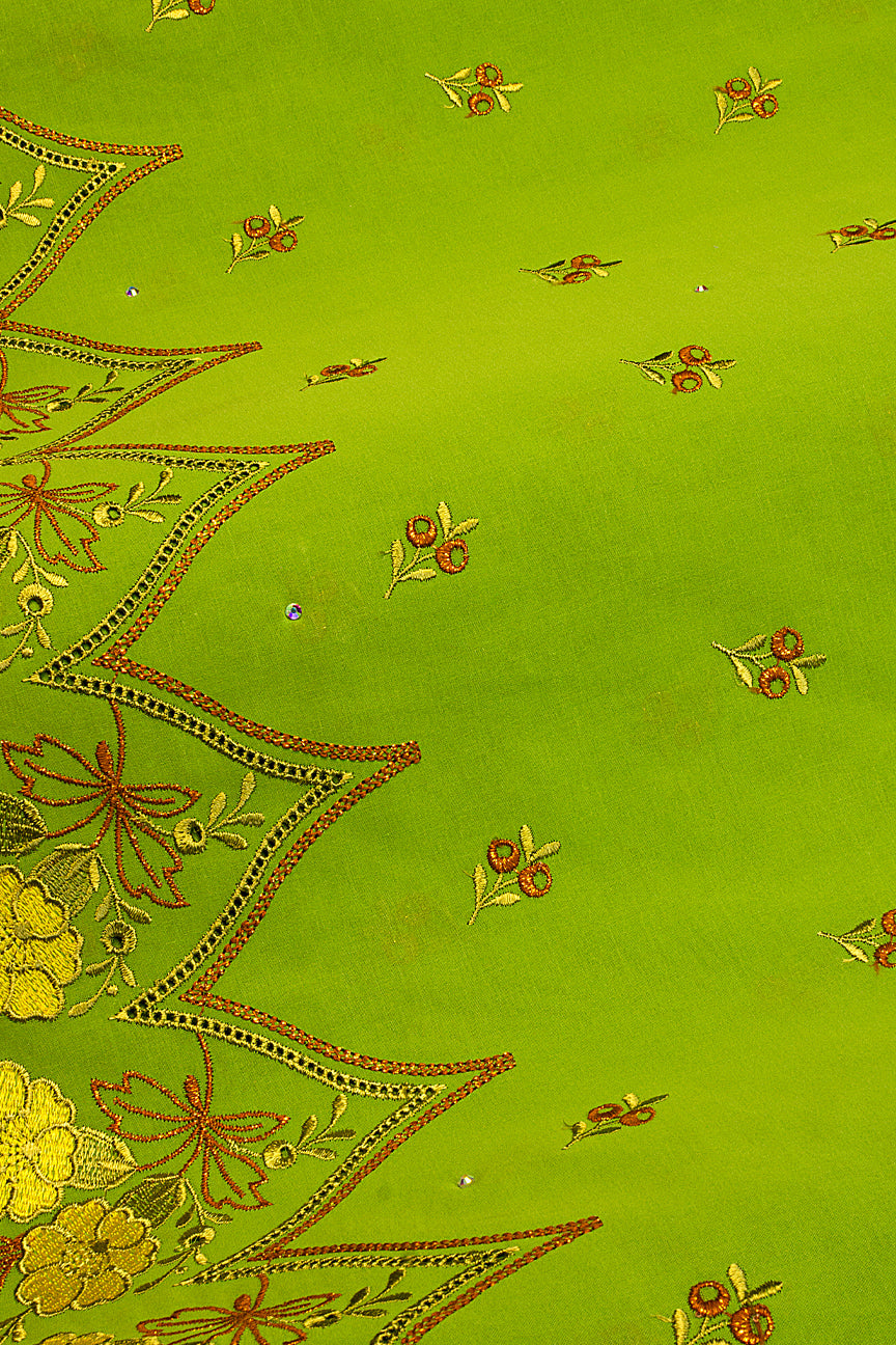 High Quality Lace - HQL1027 | Lafaya Lace in Lime Green