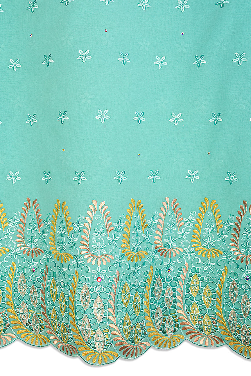 High Quality Lace - HQL1028 | Lafaya Lace in Turquoise