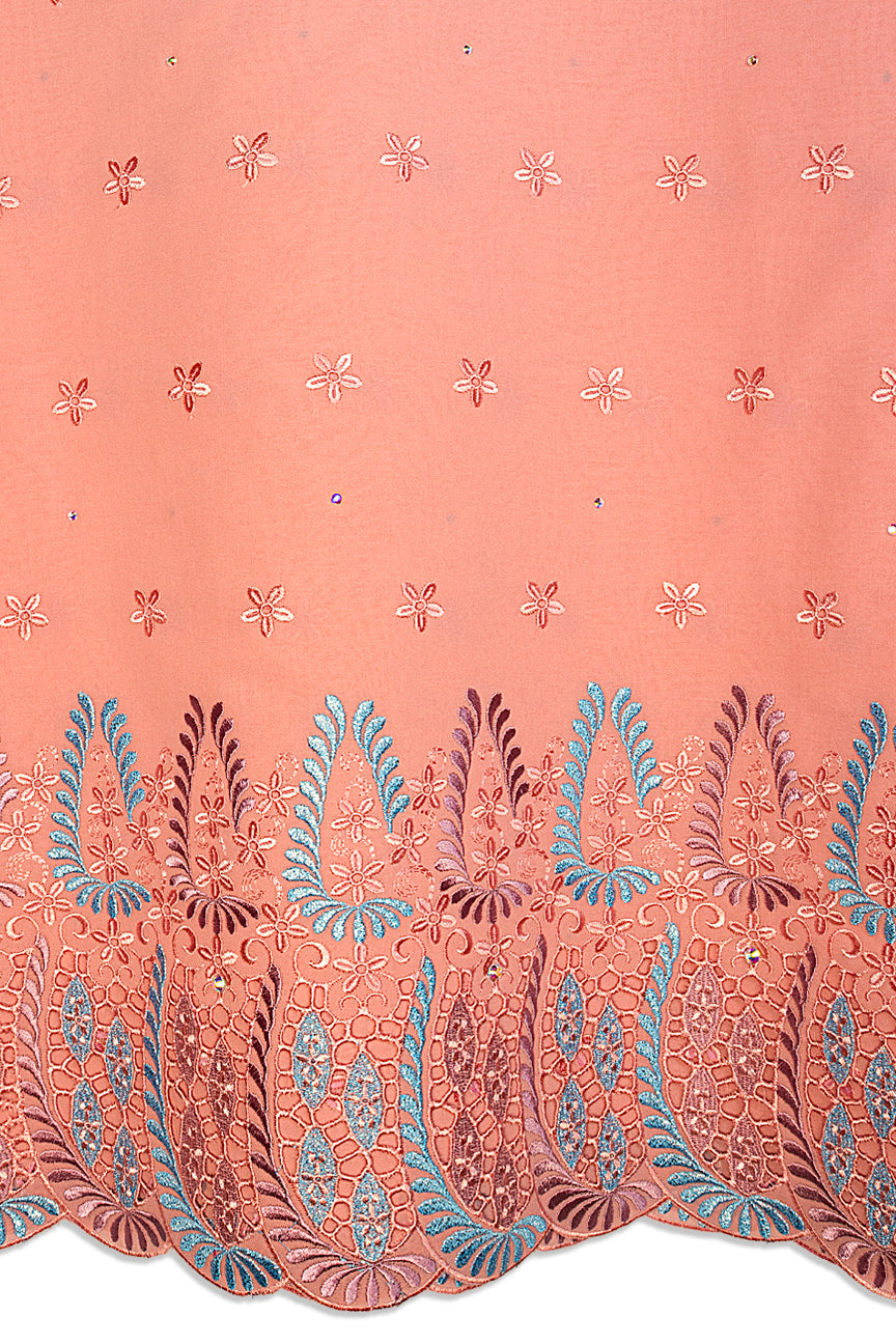 High Quality Lace - HQL1029 | Lafaya Lace in Coral Pink