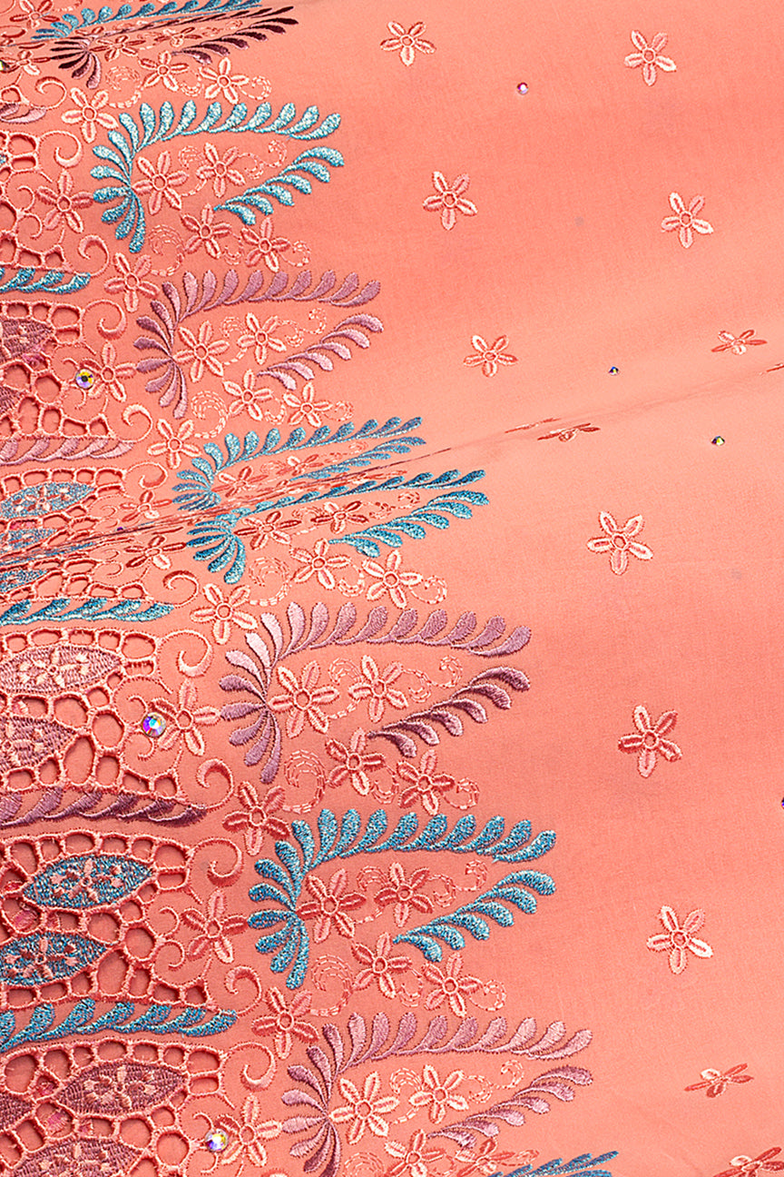 High Quality Lace - HQL1029 | Lafaya Lace in Coral Pink