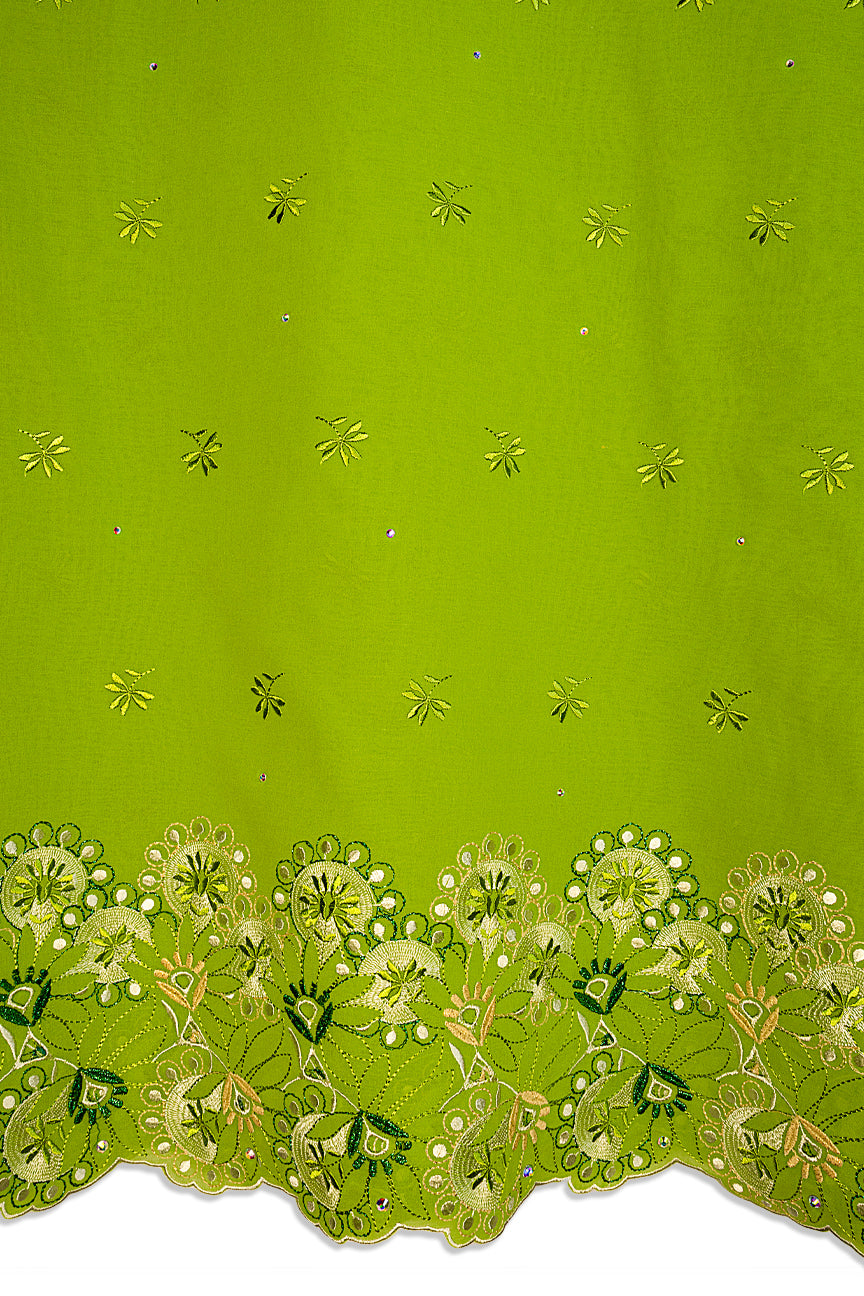 High Quality Lace - HQL1011 | Lafaya Lace in Lime Green