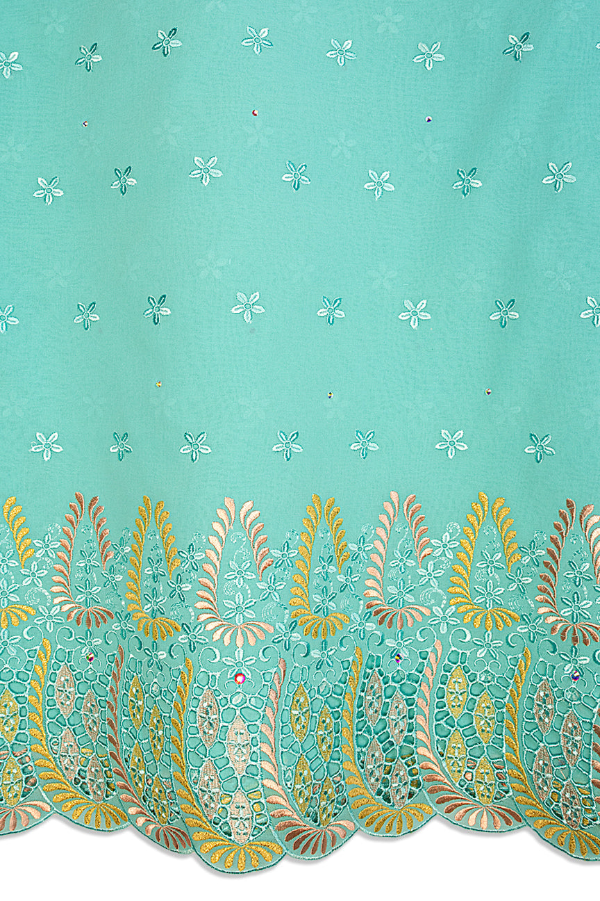High Quality Lace - HQL1033 | Lafaya Lace in Turquoise