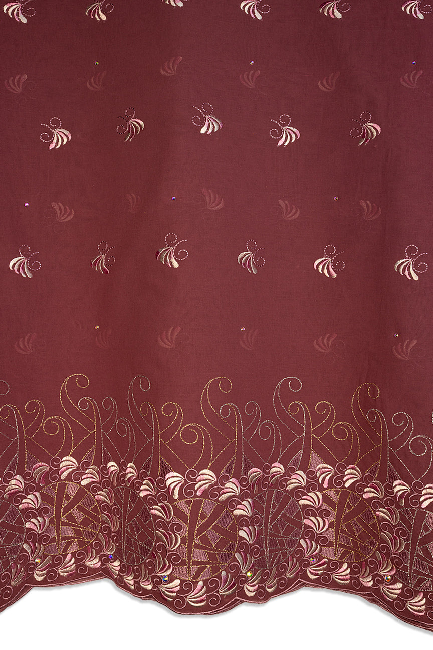 High Quality Lace - HQL1038 | Lafaya Lace in Wine