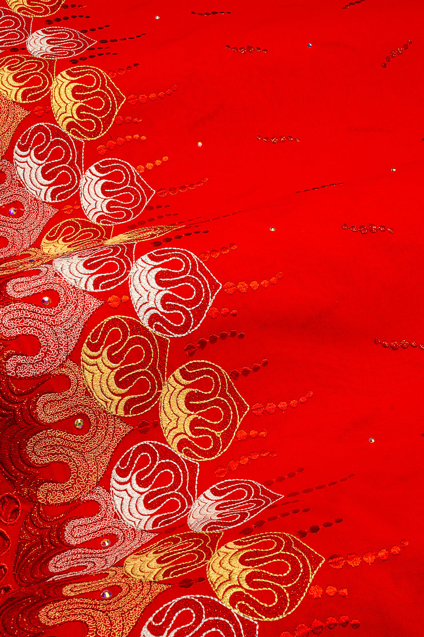 High Quality Lace - HQL1048 | Lafaya Lace in Royal Red