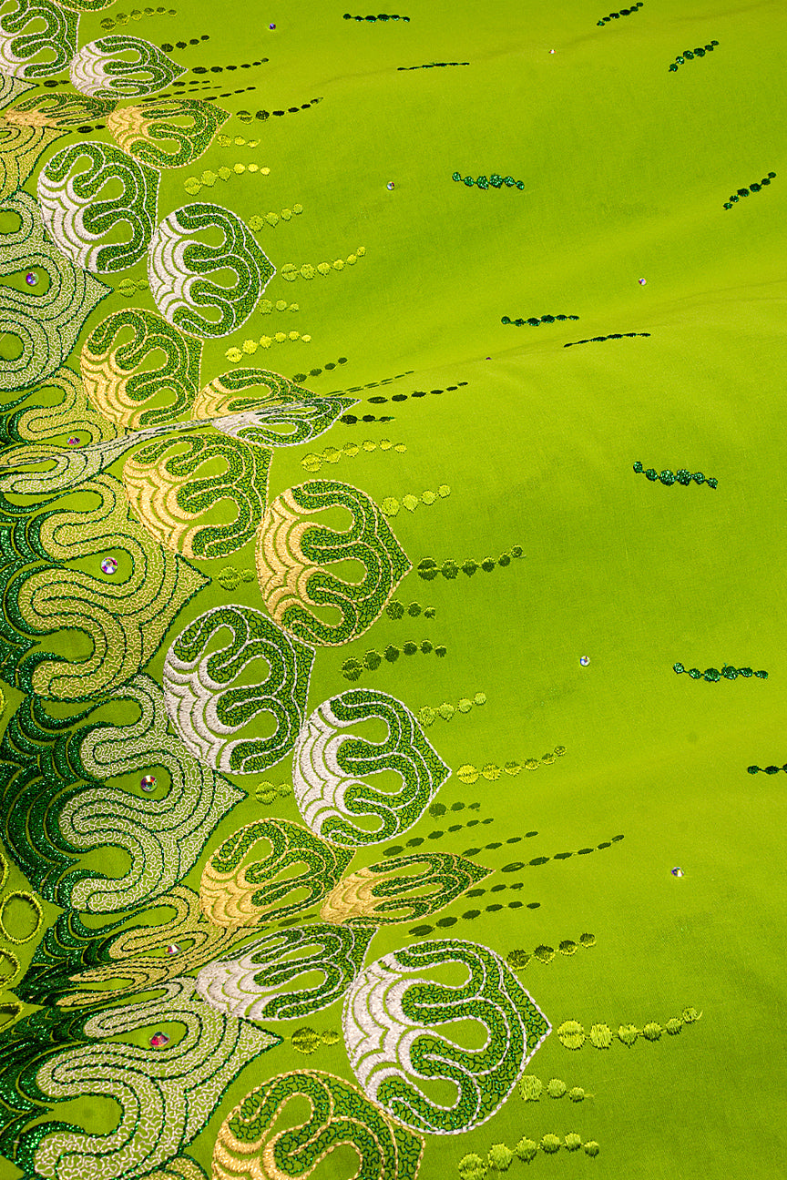 High Quality Lace - HQL1052 | Lafaya Lace in Lime