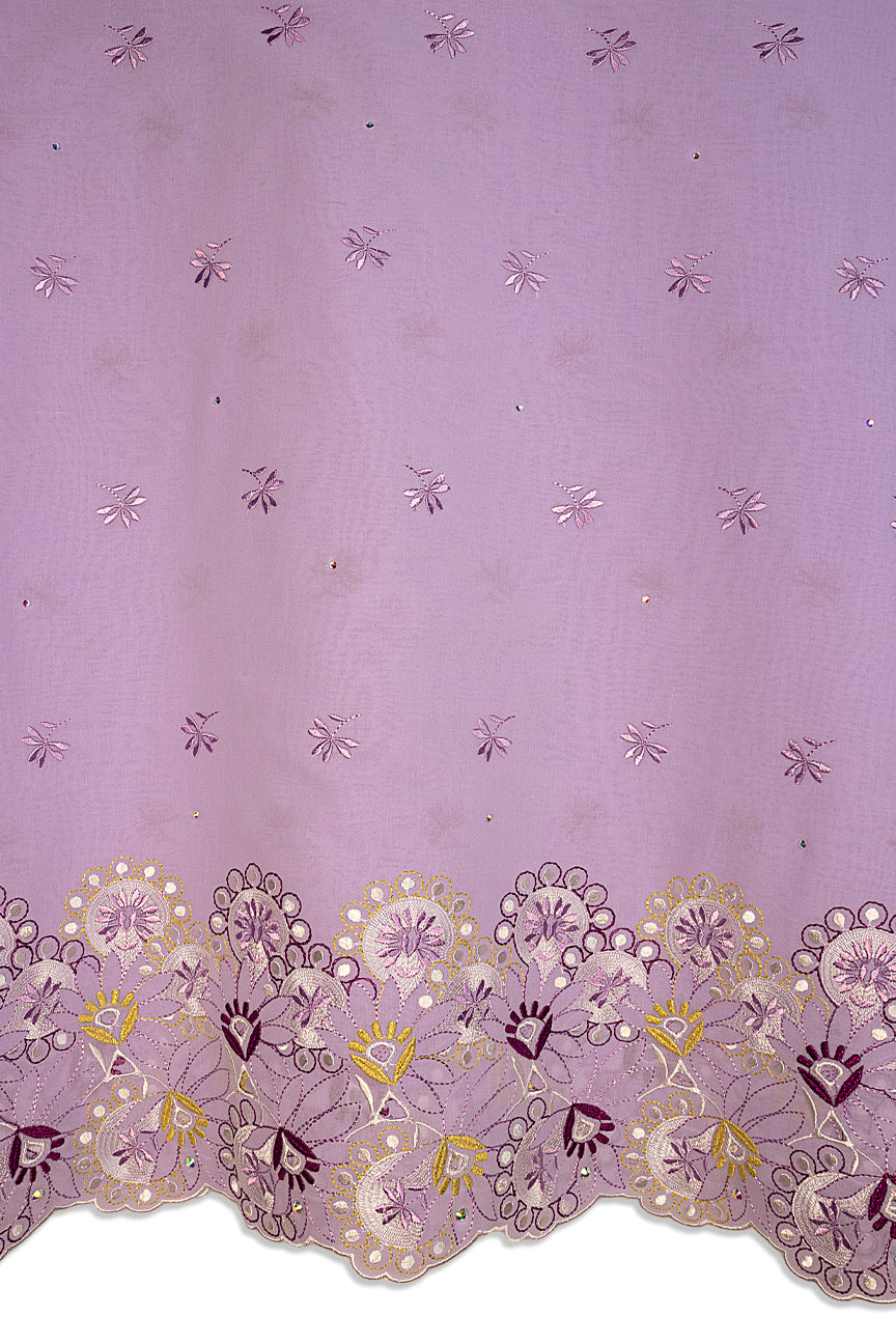 High Quality Lace - HQL1014 | Lafaya Lace in Lilac