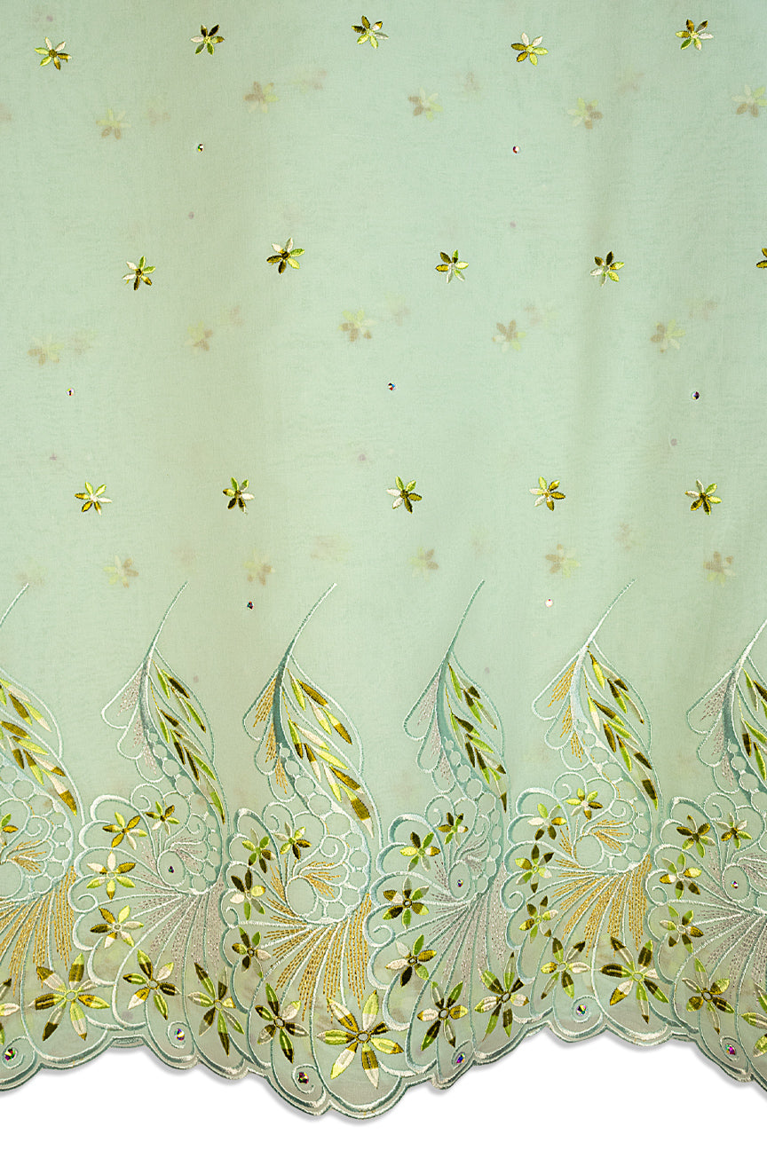 High Quality Lace - HQL1018 | Lafaya Lace in Mint