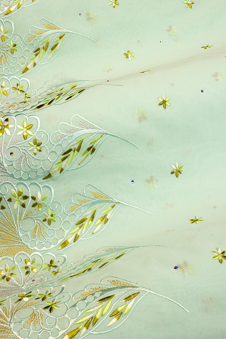 High Quality Lace - HQL1018 | Lafaya Lace in Mint
