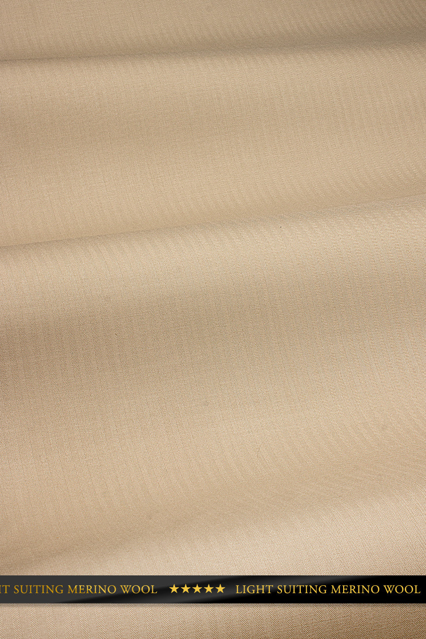 Light String Wool Light Suiting Wool - LSW009 - Beige – Hilton Textiles - London