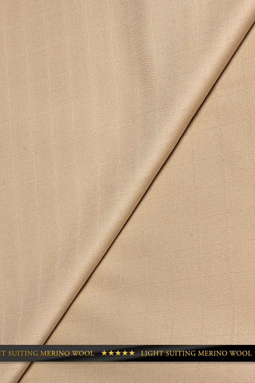 Light String Wool Light Suiting Wool - LSW0012 - Beige – Hilton Textiles - London