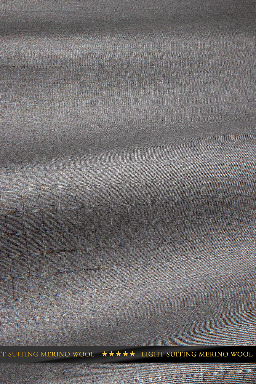 Light Suiting Wool - LSW0015 - Ash Grey