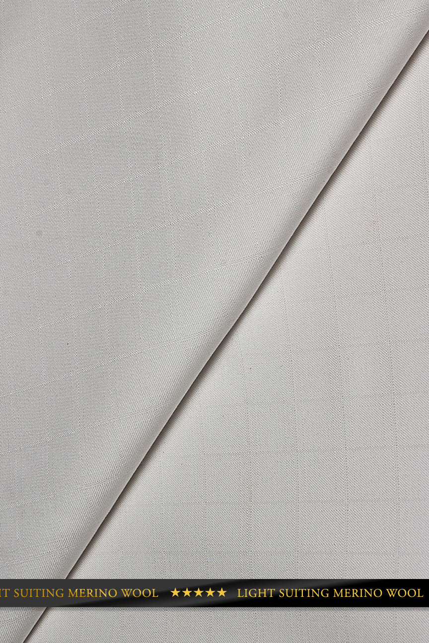 Light String Wool Light Suiting Wool - LSW0017 - White – Hilton Textiles - London