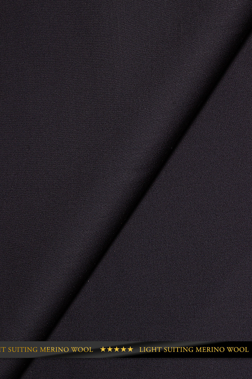 Light Suiting Wool - LSW001 - Charcoal Black