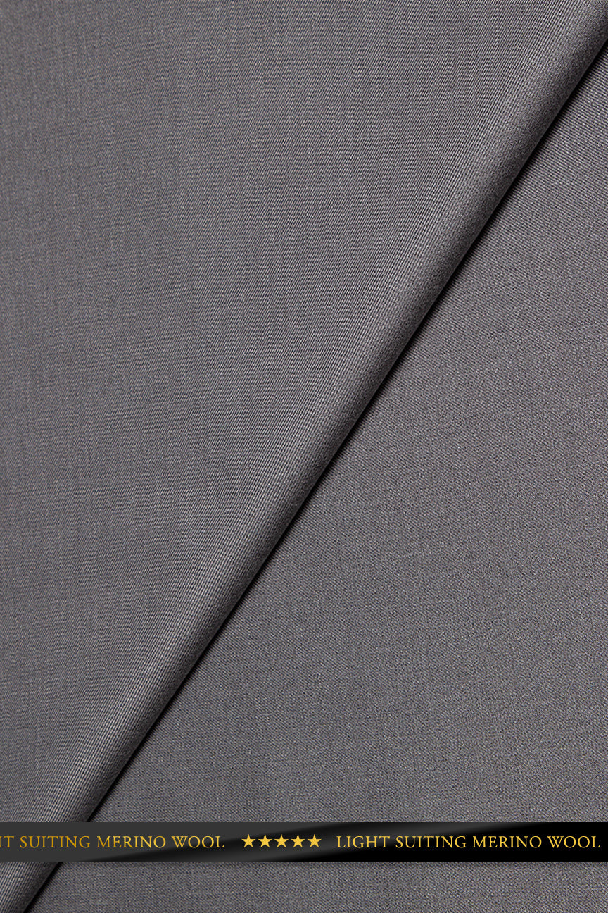 Light String Wool Light Suiting Wool - LSW003 - Ash Grey – Hilton Textiles - London