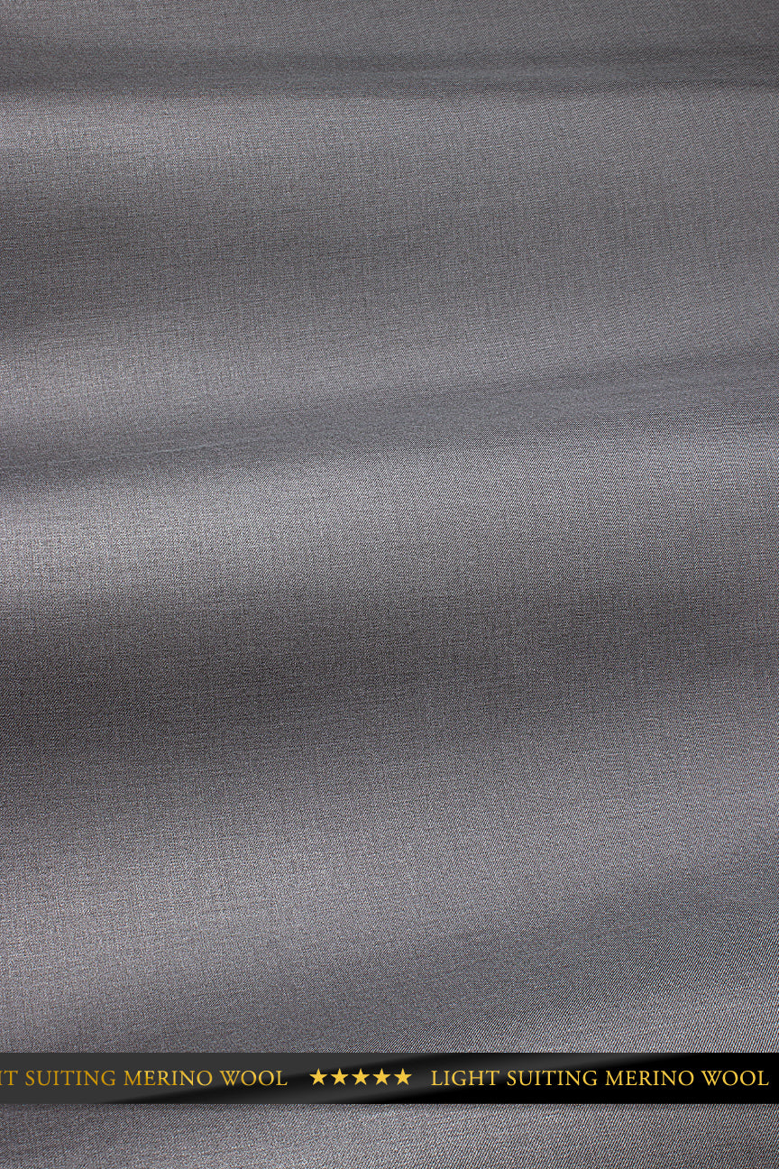 Light Suiting Wool - LSW003 - Ash Grey