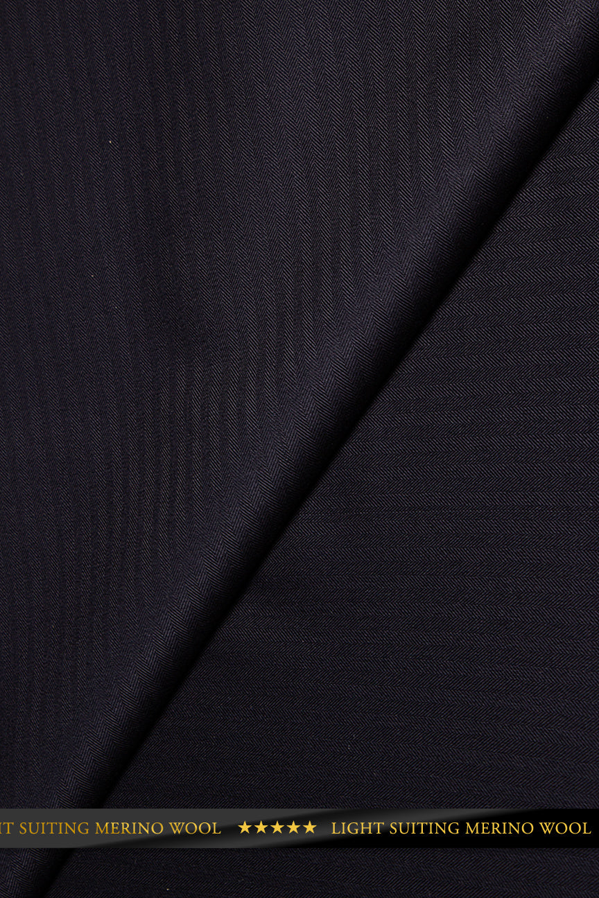 Light Suiting Wool - LSW007 - Charcoal Black