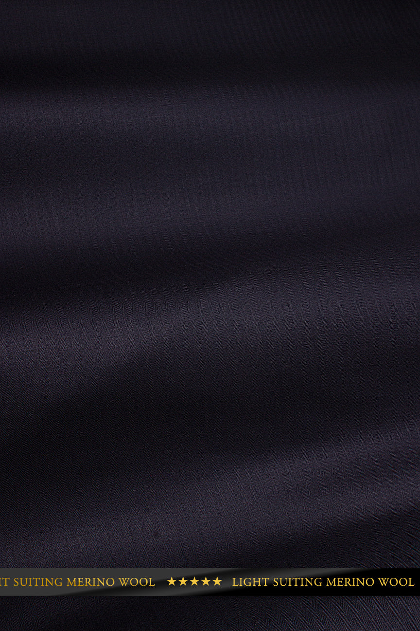 Light Suiting Wool - LSW007 - Charcoal Black