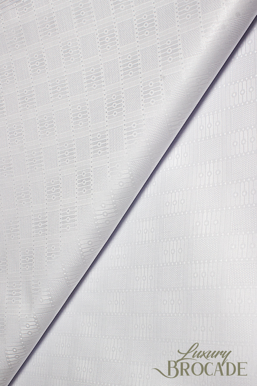 Top Quality Luxury Brocade - HLB0012 - White