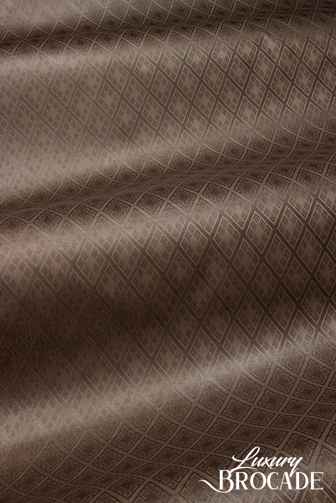 Top Quality Luxury Brocade - HLB0030 - Chocolate Brown