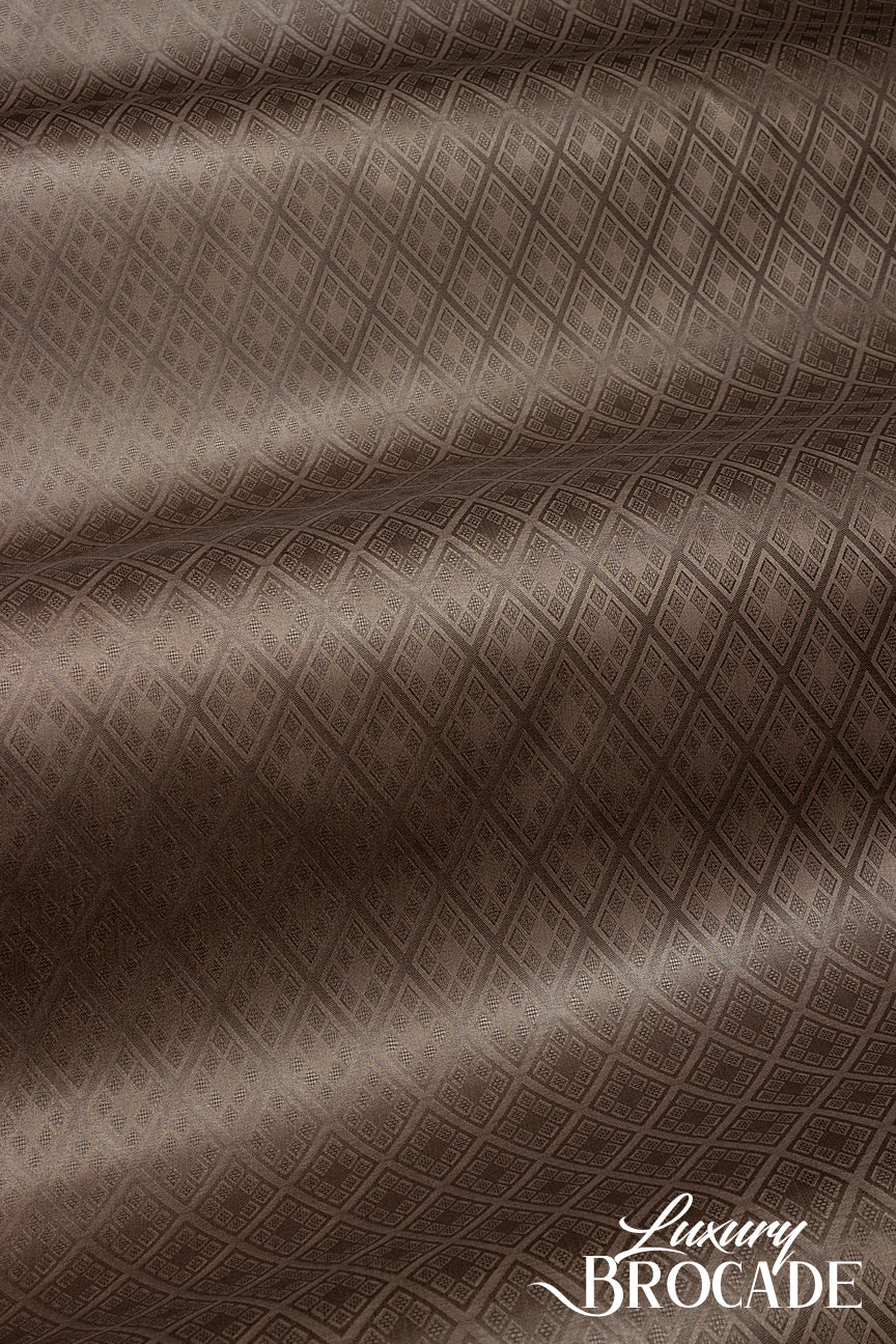 Top Quality Luxury Brocade - HLB0030 - Chocolate Brown