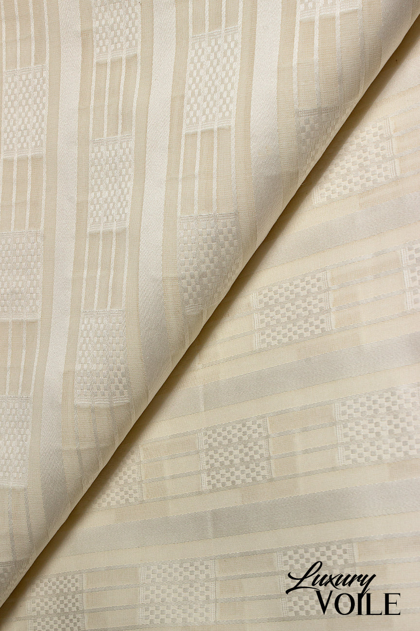 Hilton Luxury Voile - 10 Yards - LXV002 - Cream