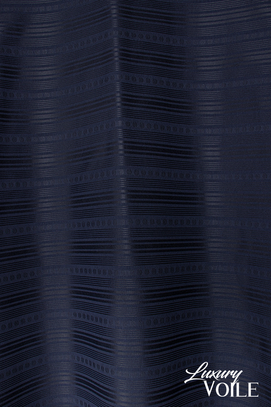 Hilton Luxury Voile - LXV006 - Midnight Blue