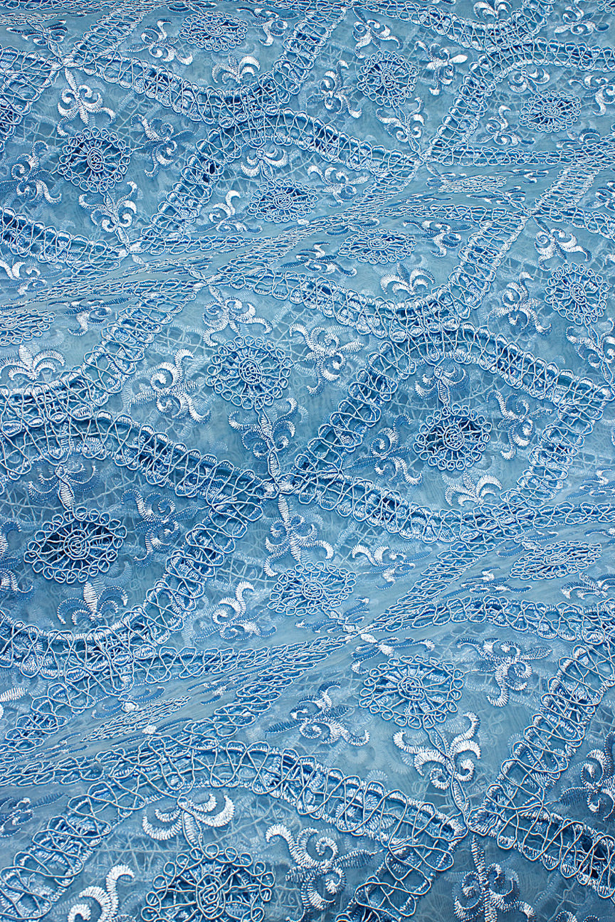 Organza Lace | Sea Blue - OL2031