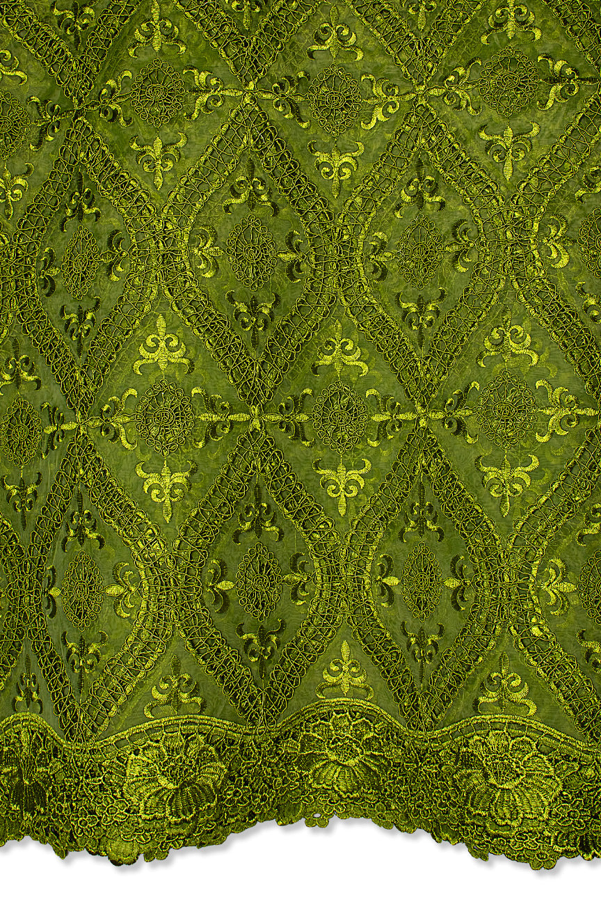 Organza Lace | Emerald Green - OL2032