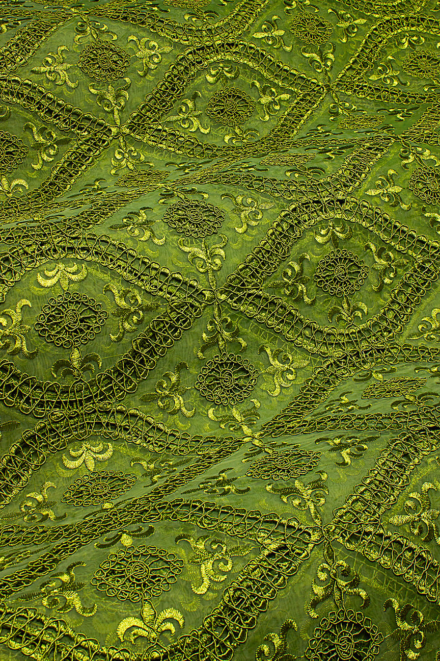 Organza Lace | Emerald Green - OL2032