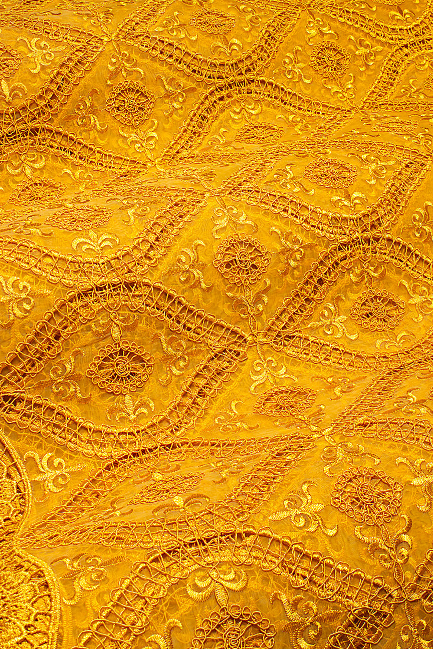Organza Lace | Golden Yellow - OL2033