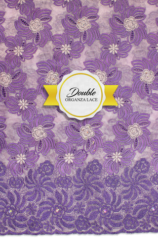 Double Organza Lace - DOL007 - Lilac