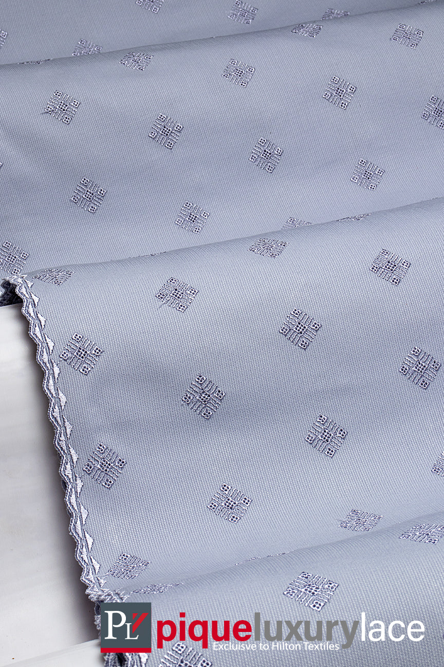 High Quality Pique Lace - PQE020 - Ash Grey