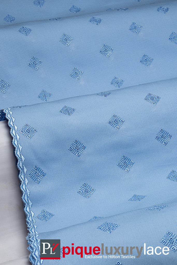High Quality Pique Lace - PQE021 - Sky Blue