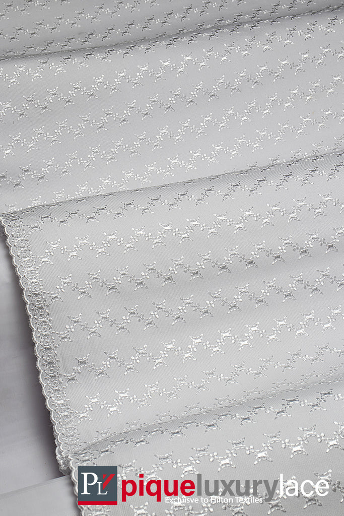 High Quality Pique Lace - PQE023 - White