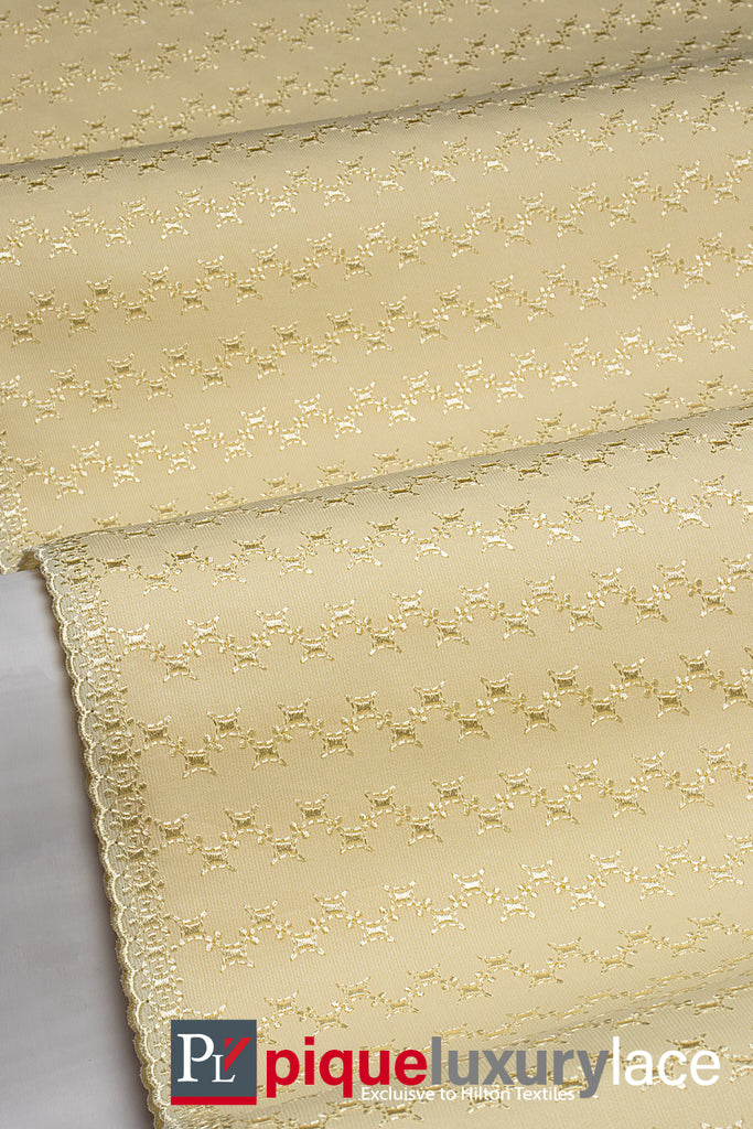 High Quality Pique Lace - PQE024 - Cream