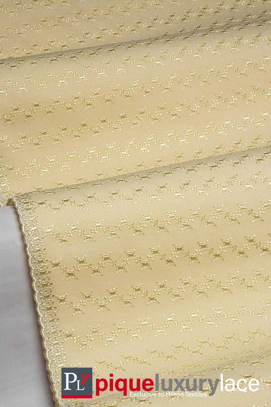 High Quality Pique Lace - PQE024 - Cream