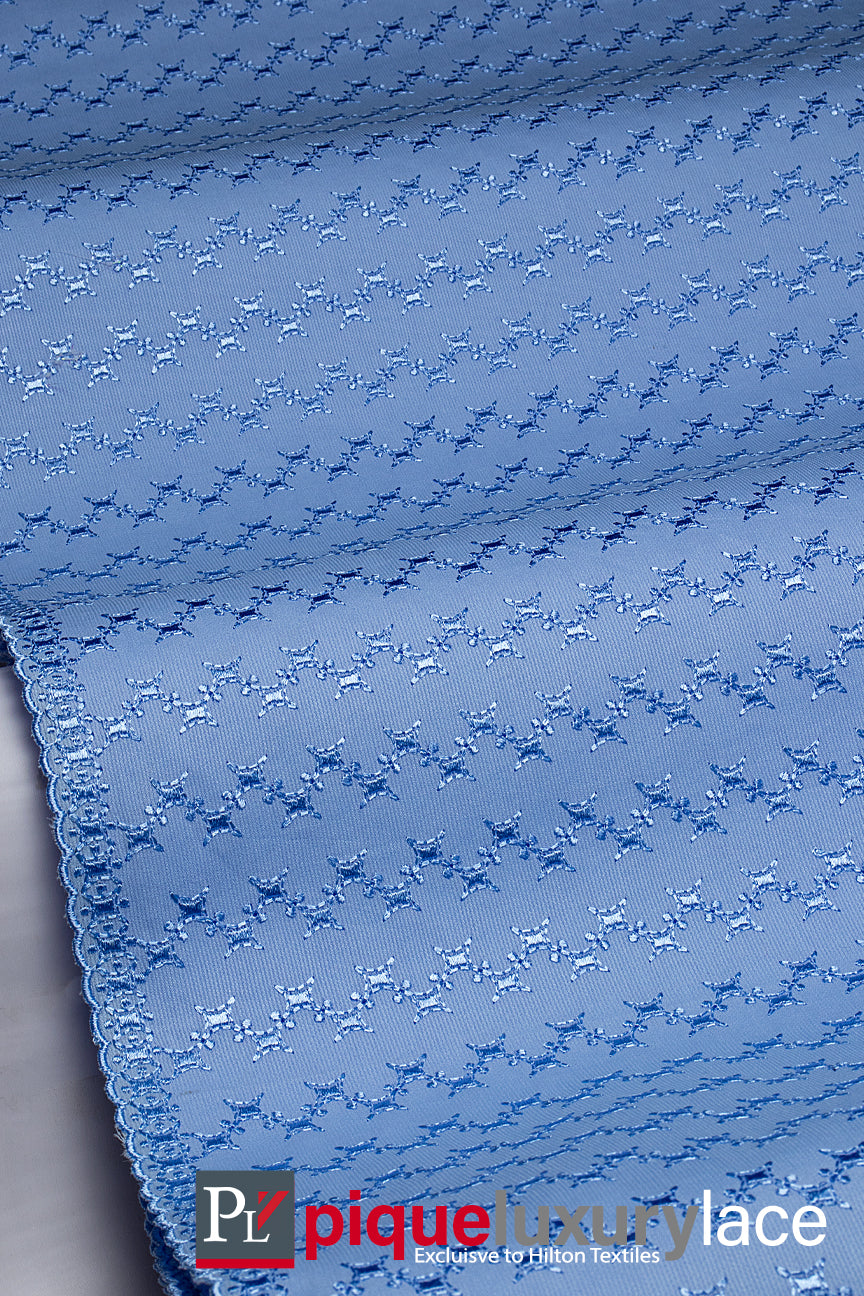High Quality Pique Lace - PQE026 - Sky Blue